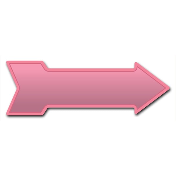 Pink Arrow Decal Funny Home Decor 36in Wide